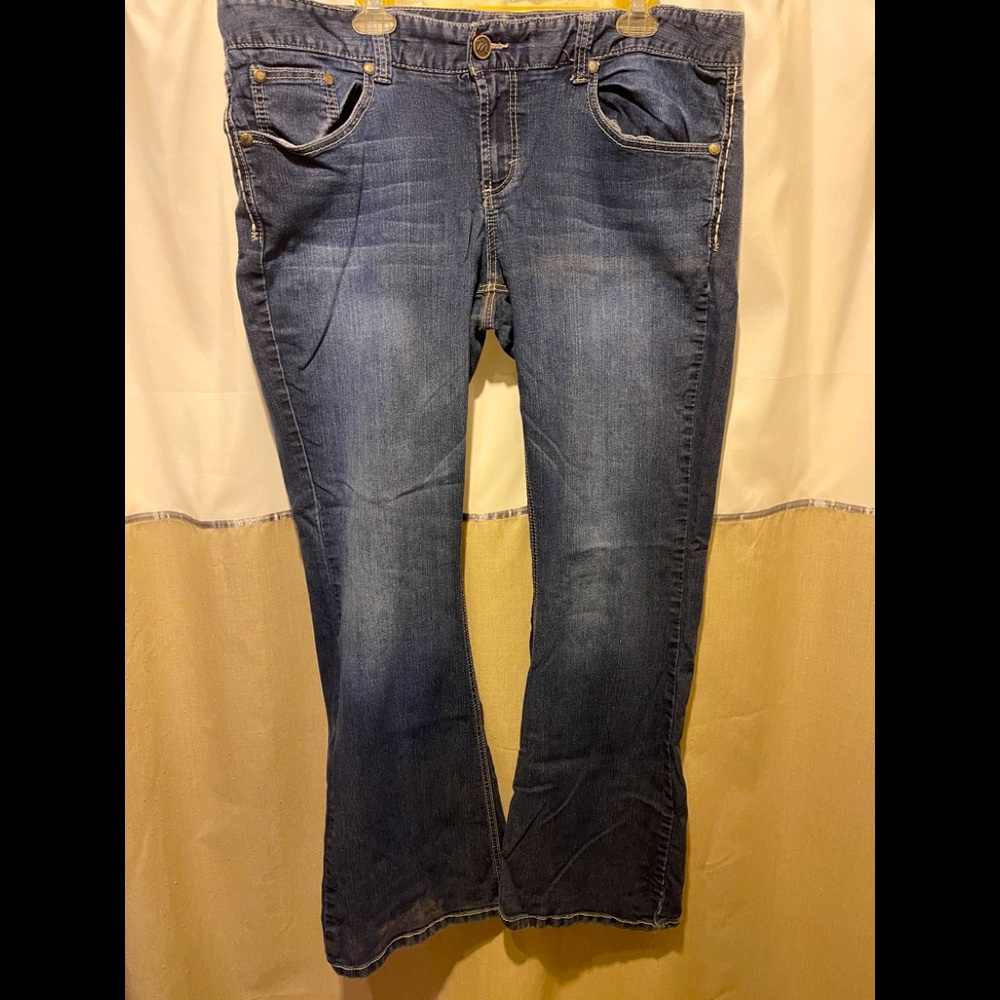 Maurices bootcut jeans, size 20W long, lightweight and well-loved.